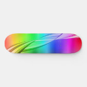 Skateboard Conception Abstraite des couleurs arc-en-ciel (Horz)