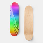 Skateboard Conception Abstraite des couleurs arc-en-ciel (Recto)