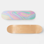 Skateboard Conception Abstraite des couleurs pastel Iridescen (Horz)