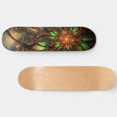 Skateboard Conception Abstraite des fleurs fractales. (Horz)