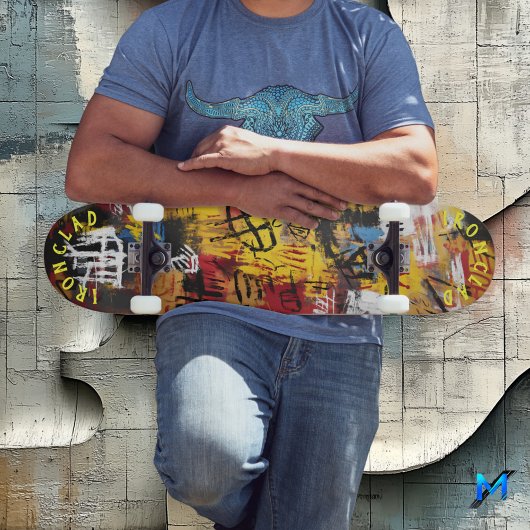 Skateboard Conception Abstraite Gras de Style Graffiti & Ambi