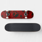 Skateboard Conception Abstraite Rouge (Horz)