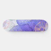 Skateboard Conception abstraite violette (Horz)
