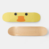 Skateboard Conception animale mignonne de visage de canard (Horz)