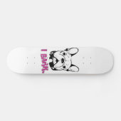 Skateboard Conception artistique de "écorce" de bouledogue (Horz)