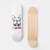 Skateboard Conception artistique de "écorce" de bouledogue (Recto)