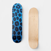 Skateboard Conception audacieuse d'impression de guépard bleu (Recto)