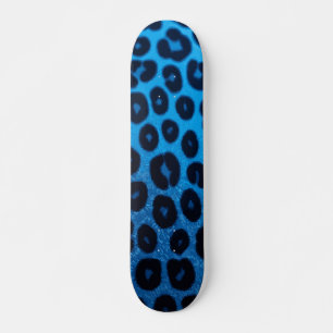 Skateboard Conception audacieuse d'impression de guépard bleu