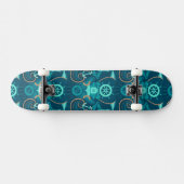 Skateboard Conception bleue nautique (Horz)