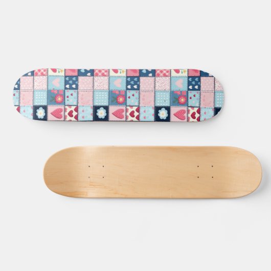 Skateboard Conception Charming Cute Patchwork (Horz)