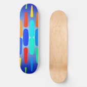 Skateboard Conception colorée d'abrégé sur formes (Recto)