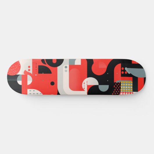 Skateboard Conception complexe avec formes et points (Horz)
