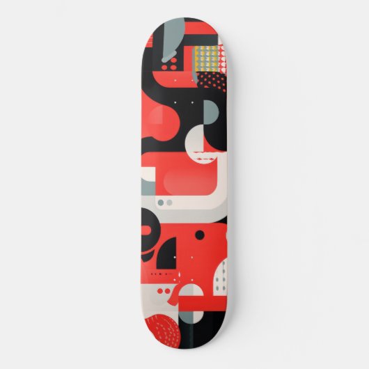 Skateboard Conception complexe avec formes et points (Recto)