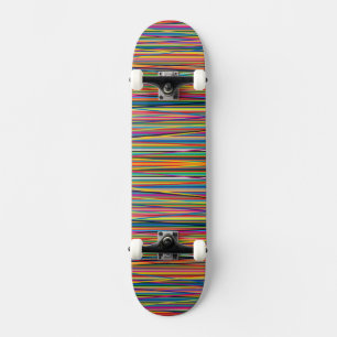Skateboard Conception de bandes abstraites colorées