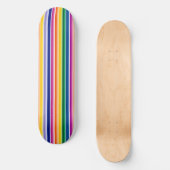 Skateboard Conception de bandes verticales colorées (Recto)