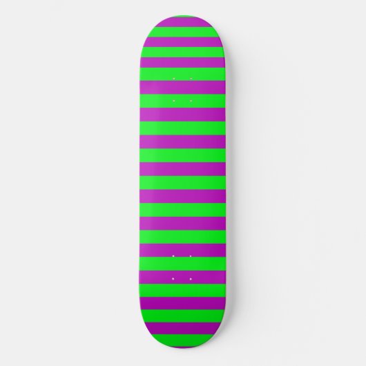 Skateboard Conception de bandes violettes et vertes (Recto)