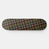 Skateboard Conception de carreaux Gingham de terre sombre (Horz)