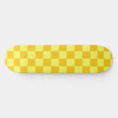 Skateboard Conception de chèques jaune clair et foncé (Horz)