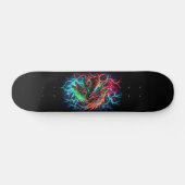 Skateboard conception de dragon au néon (Horz)