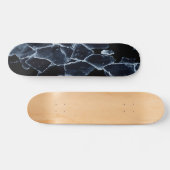 Skateboard Conception de glace brisée abstraite (Horz)