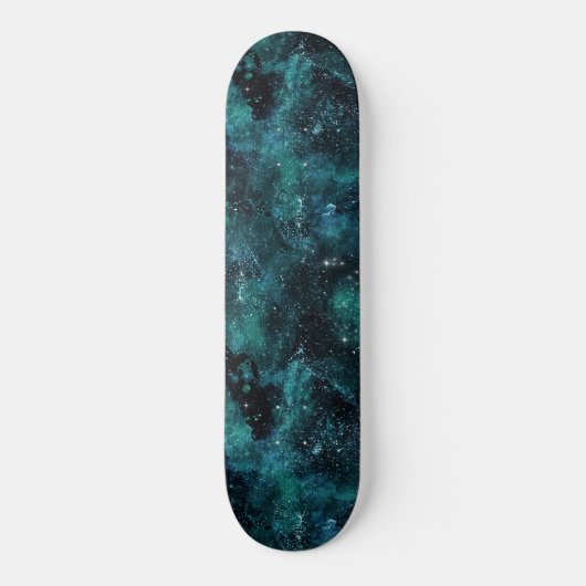 Skateboard Conception de la série Galaxie sarcelle 4 (Recto)