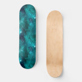 Skateboard Conception de la série Galaxie sarcelle 8 (Recto)