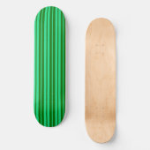 Skateboard Conception de motif à rayures vertes mignonnes et (Recto)