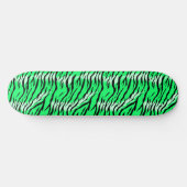 Skateboard Conception de motif de peau d'animal Tigre vert  (Horz)