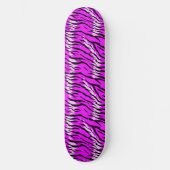 Skateboard Conception de motif de peau de tigre violet (Recto)