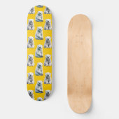 Skateboard Conception de motif d'ours polaire jaune (Recto)