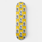 Skateboard Conception de motif d'ours polaire jaune (Recto)
