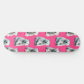 Skateboard Conception de motif d'ours polaire rose (Horz)