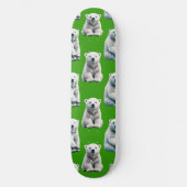 Skateboard Conception de motif d'ours polaire vert (Recto)