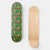 Skateboard Conception de motif singe vert (Recto)