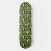 Skateboard Conception de motif singe vert (Recto)