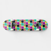 Skateboard Conception de motifs de fleurs colorés (Horz)