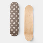 Skateboard Conception de points marrons neutres de la Terre (Recto)