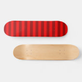 Skateboard Conception de rayures bordeaux rouges (Horz)