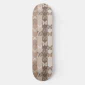 Skateboard Conception de rayures de papillon de terre neutre (Recto)