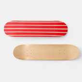 Skateboard Conception de rayures rouges et blanches (Horz)