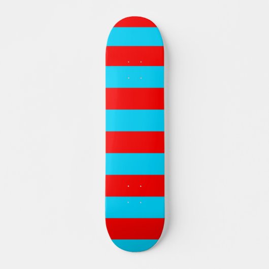 Skateboard Conception de rayures rouges et bleues (Devant)