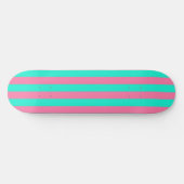 Skateboard Conception de rayures vertes à la menthe rose (Horz)