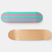 Skateboard Conception de rayures vertes à la menthe rose (Horz)