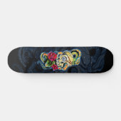 Skateboard Conception de roses de serpent de crâne (Horz)