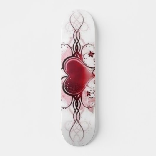 Skateboard conception de tatouage de coeur (Devant)