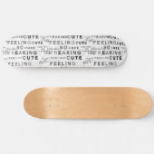 Skateboard Conception de texte mignon et déroutante (Horz)