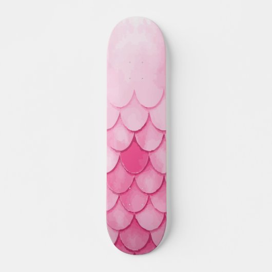 Skateboard Conception de texture à motif d'écailles de sirène (Devant)
