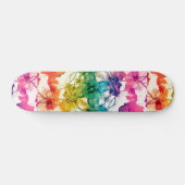 Skateboard Conception décorative de remous floraux (Horz)
