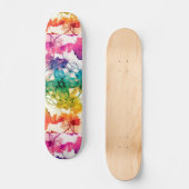 Skateboard Conception décorative de remous floraux (Recto)