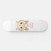 Skateboard Conception d'illustration de lama mignon (Horz)